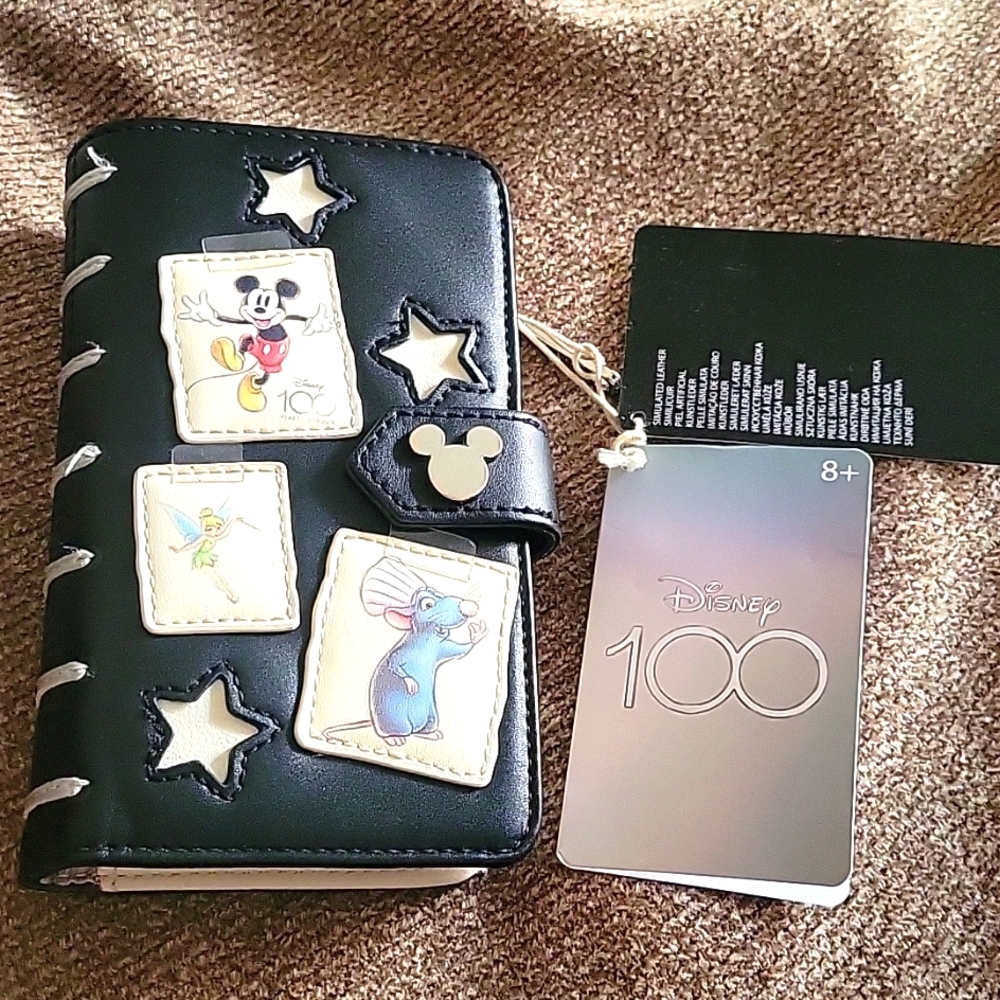 Loungefly Disney100th Anniversary Sketchbook Flap Wallet